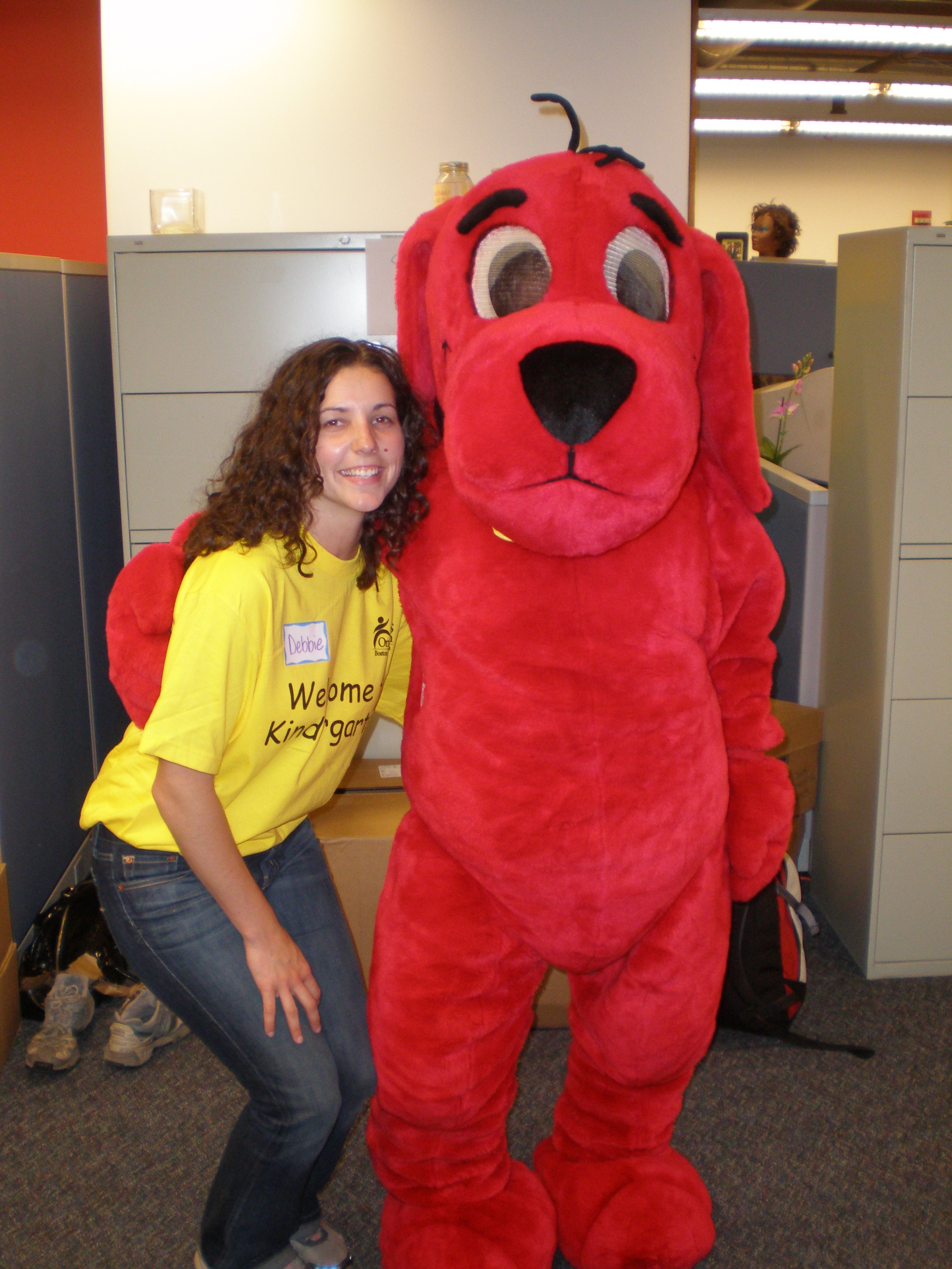 One more picture of Debbie and I. Yes, I was Clifford. That's a whole 'nother story.