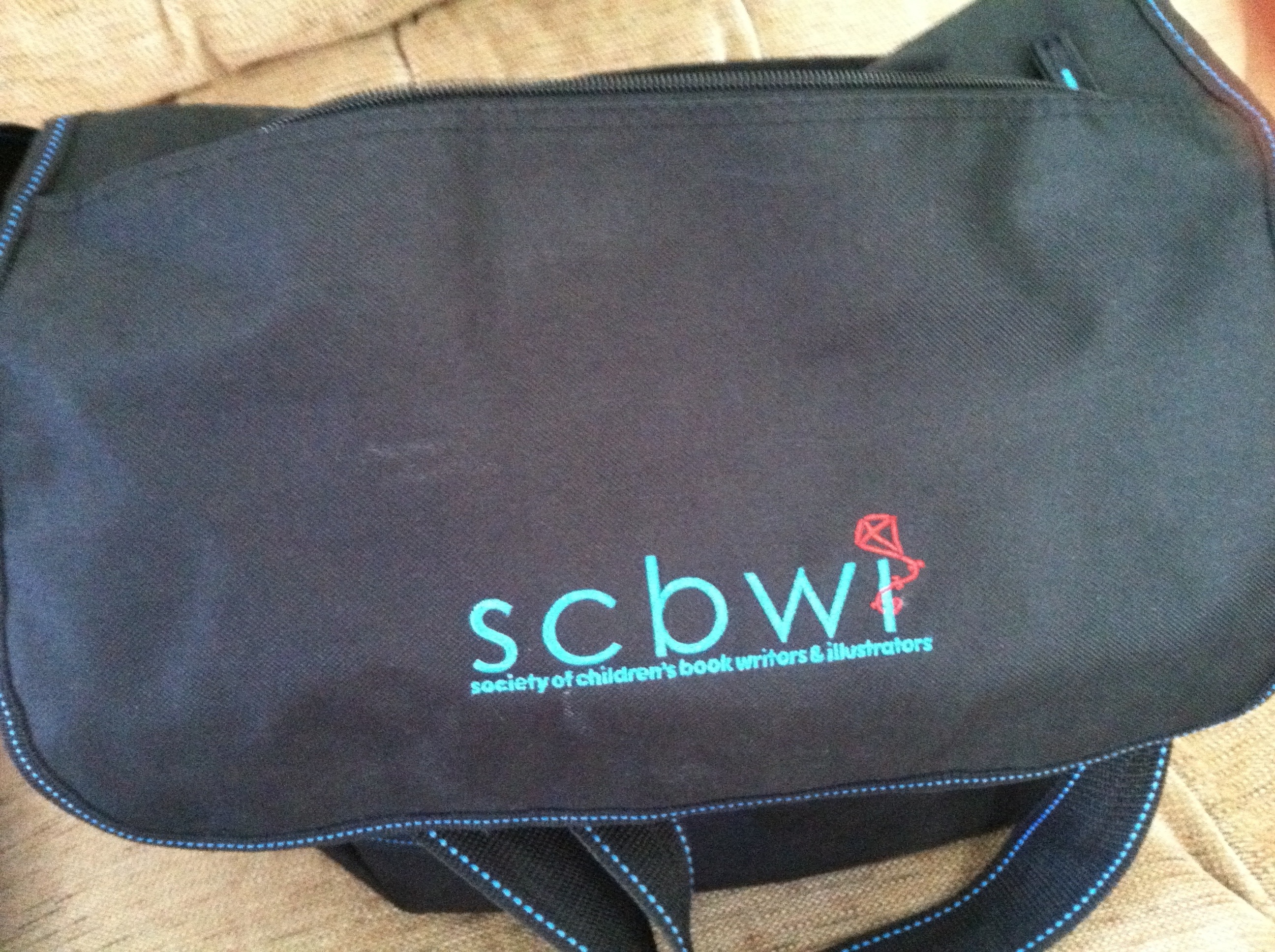 Then I got my trusty SCBWI messenger bag (which was only 15 bucks by the way, seriously A STEAL!)