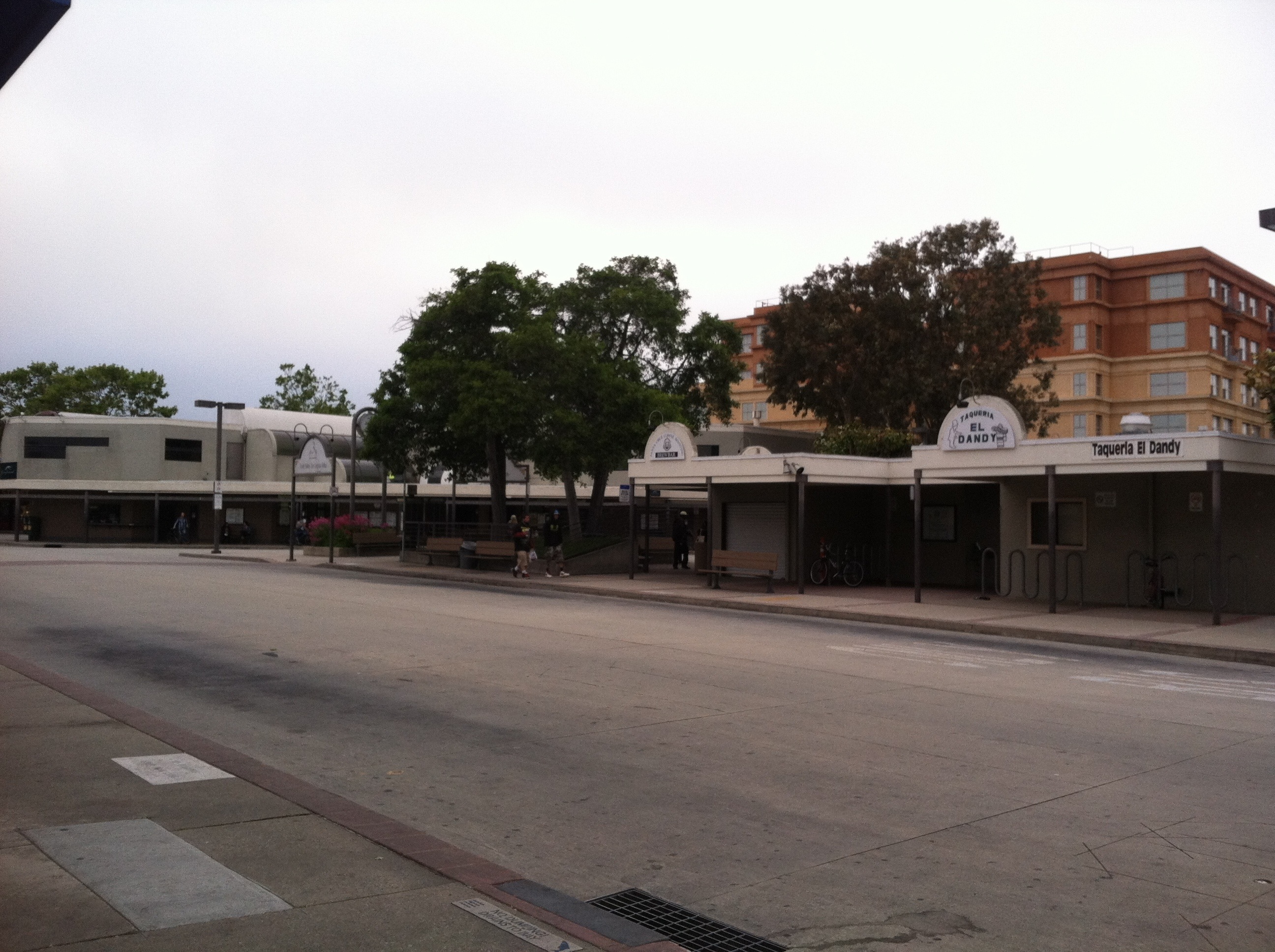 The bus station in Downtown Santa Cruz