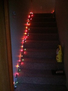 Magic lights on the stairs