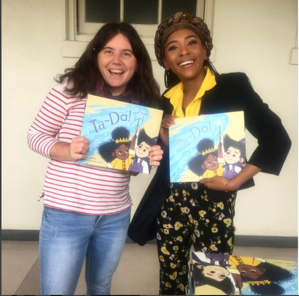 Here I am with Kaylani Juanita, the illustrator of TA-DA!, at our first event together!