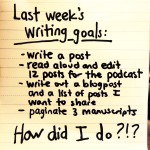 Writing Check In #3: This Week in Writing