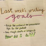 Writing Check in #6: This week in writing
